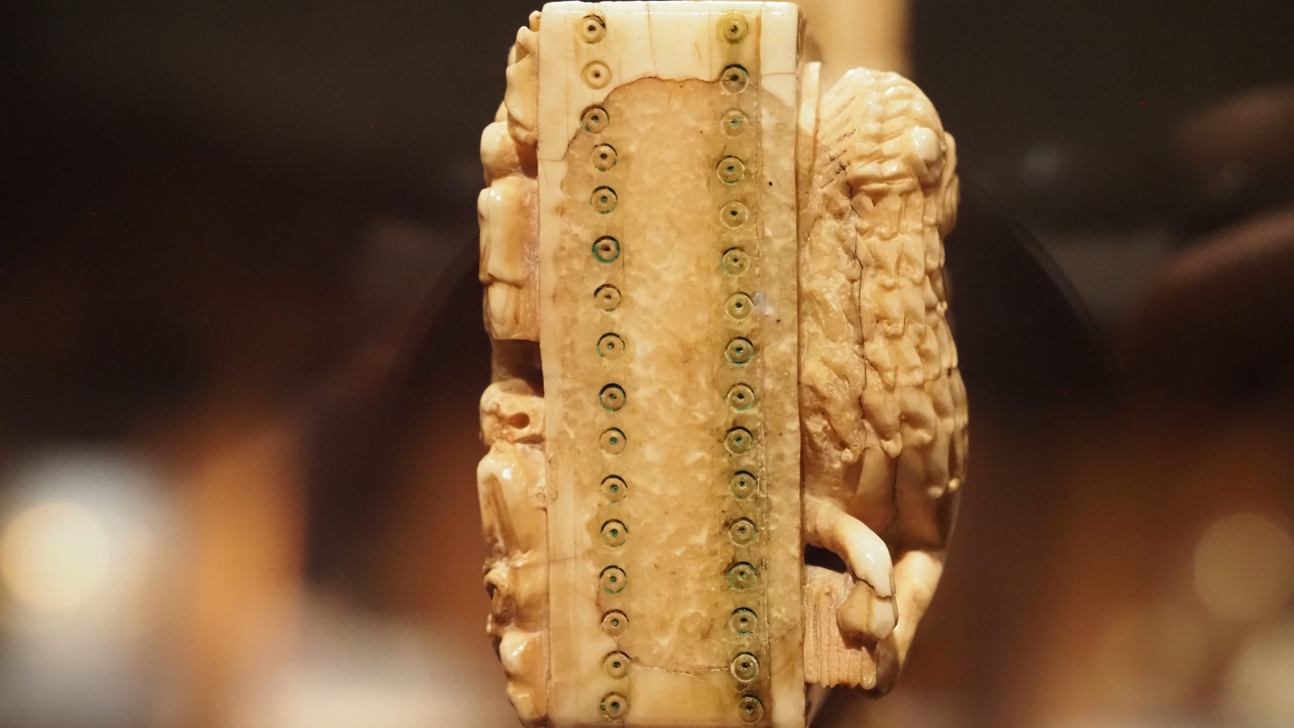 Detail of the Good Friday Plaque, Cloisters Cross, dated here second half of the 12th century, walrus ivory.