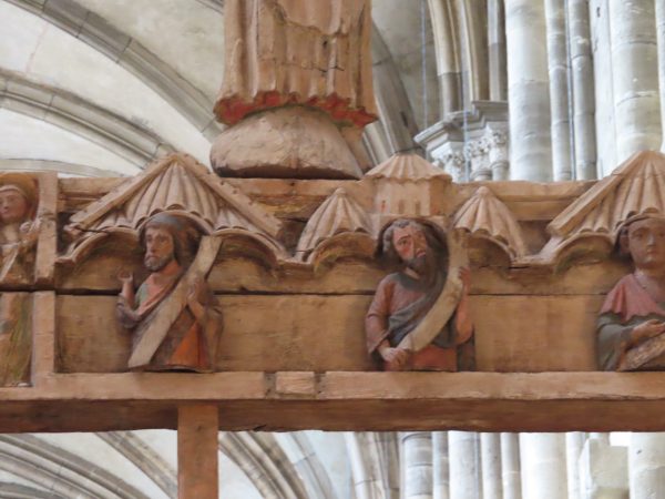 Triumphal Cross Group: b) prophets, Halberstadt Cathedral, 13th century, linden, oak, and spruce wood with paint and gilding. Artworks in the public domain, photographs by the author and Richard Plant Figure 6.23a–c Triumphal Cross Group: b) prophets, Halberstadt Cathedral, 13th century, linden, oak, and spruce wood with paint and gilding. Artworks in the public domain, photographs by the author and Richard Plant