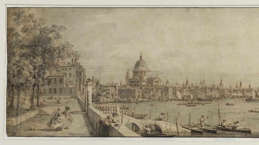 Giovanni Antonio Canaletto (1697 - 1768), View from Somerset Gardens looking towards London Bridge, 1746 - 1755 (circa)