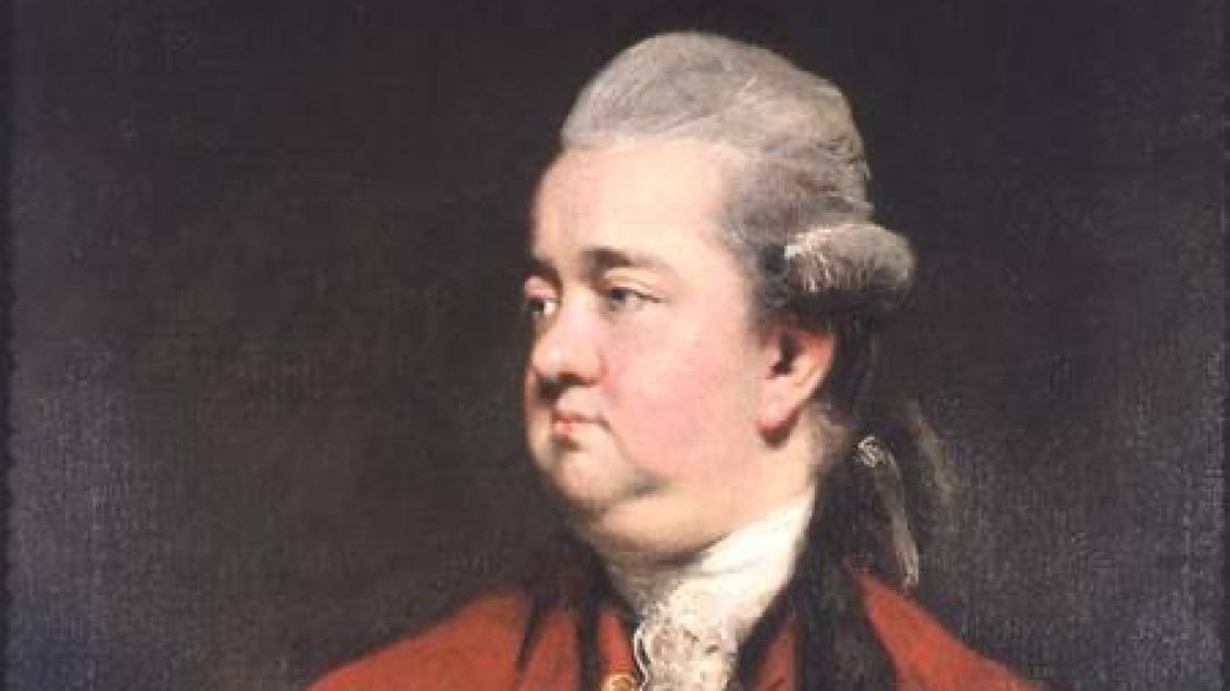 Portait painting of Edward Gibbon