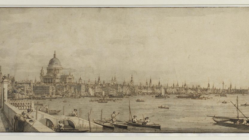 Giovanni Antonio Canaletto (1697 - 1768), View from Somerset Gardens looking towards London Bridge, 1746 - 1755 (circa)