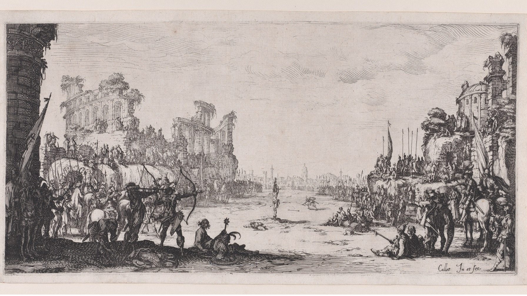 Etching of The Martyrdom of St Sebastian
