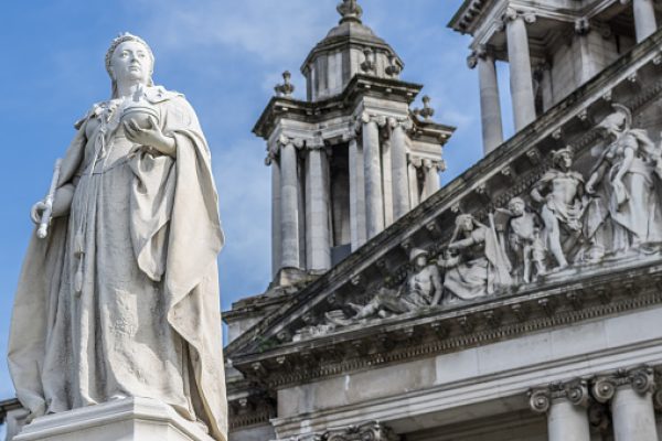 Sir Thomas Brock, Statue of Queen Victoria at Sir Alfred Brumwell Thomas' City Hall, Belfast