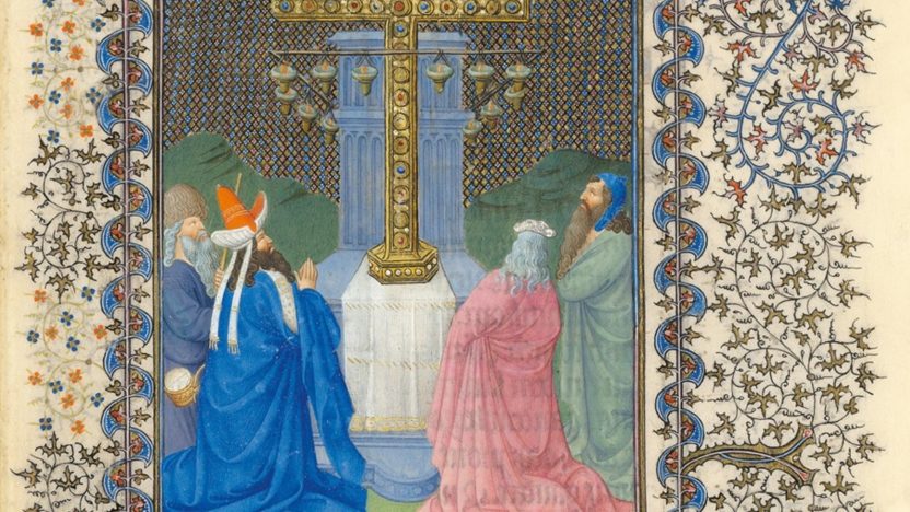 The Exaltation of the Cross illuminated manuscript.