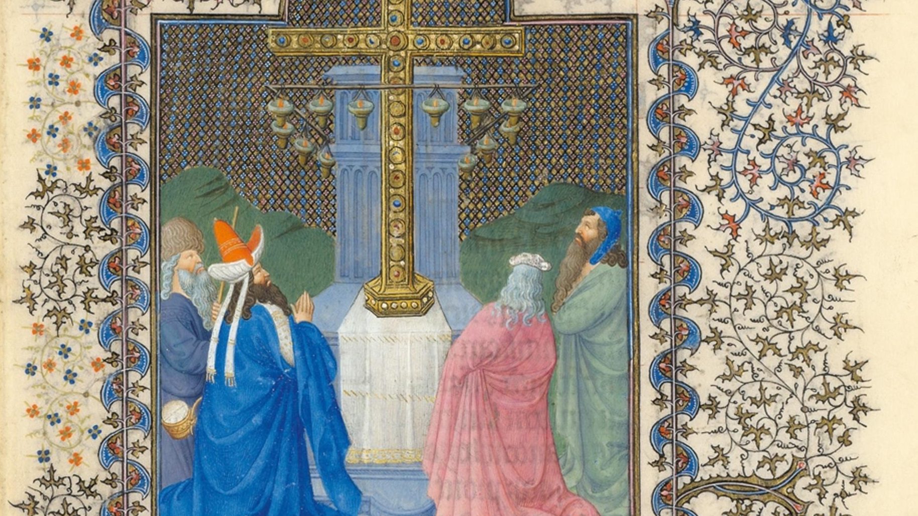 The Exaltation of the Cross illuminated manuscript.