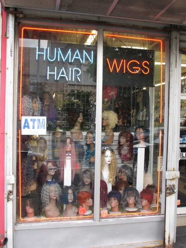 Storefront of Chelten Hair, Philadelphia.