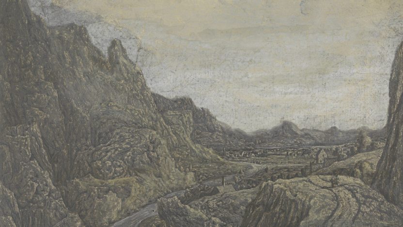 Rocky Landscape with a Road and a River