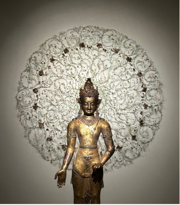 gilded buddha statue