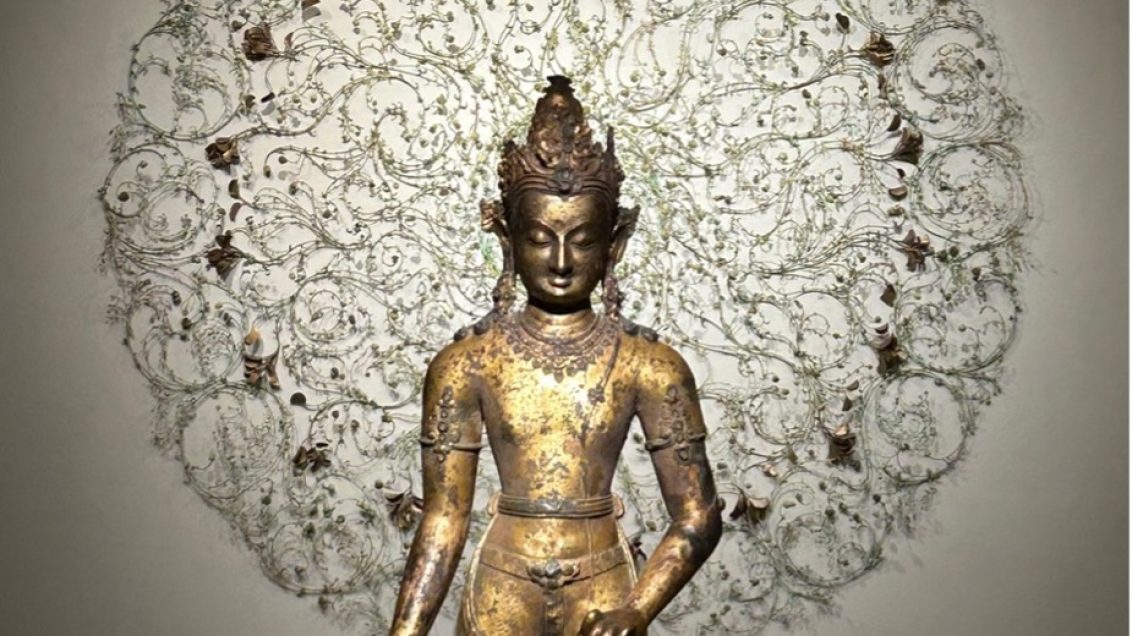 gilded buddha statue