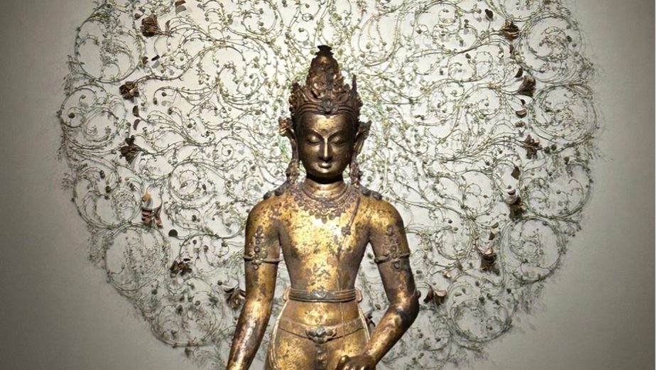 gilded buddha statue