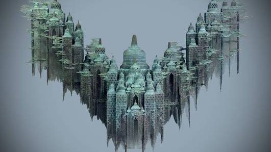 intricate sculpture of Borobudur architecture.